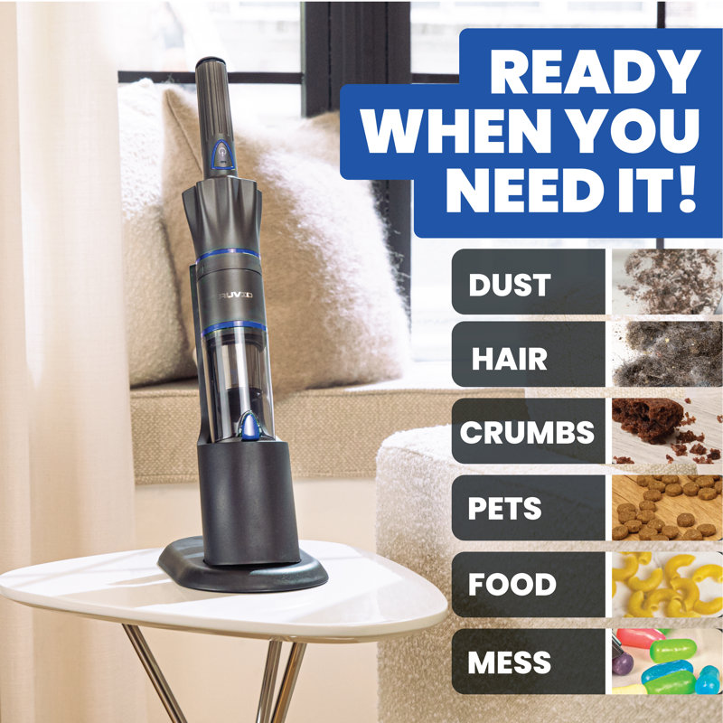 Bell & Howell Ruvio Pro Cordless 17'' Rechargeable Hand Vacuum For Home And Car & Reviews Wayfair